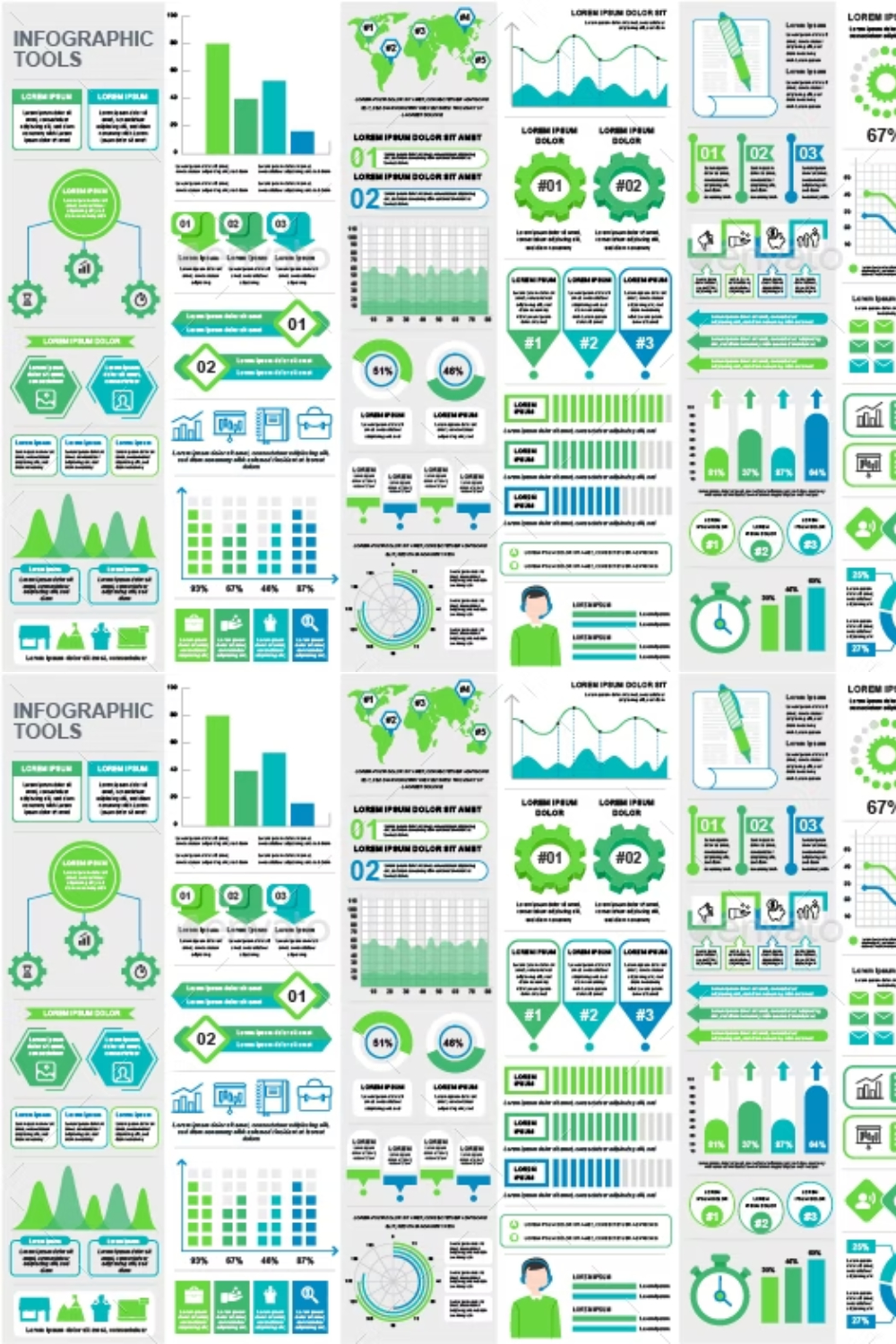 Business Infographics Pinterest Cover.