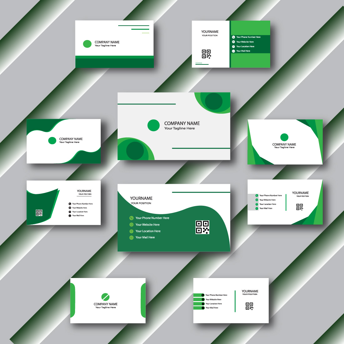 Creative Business Card Template Design cover image.