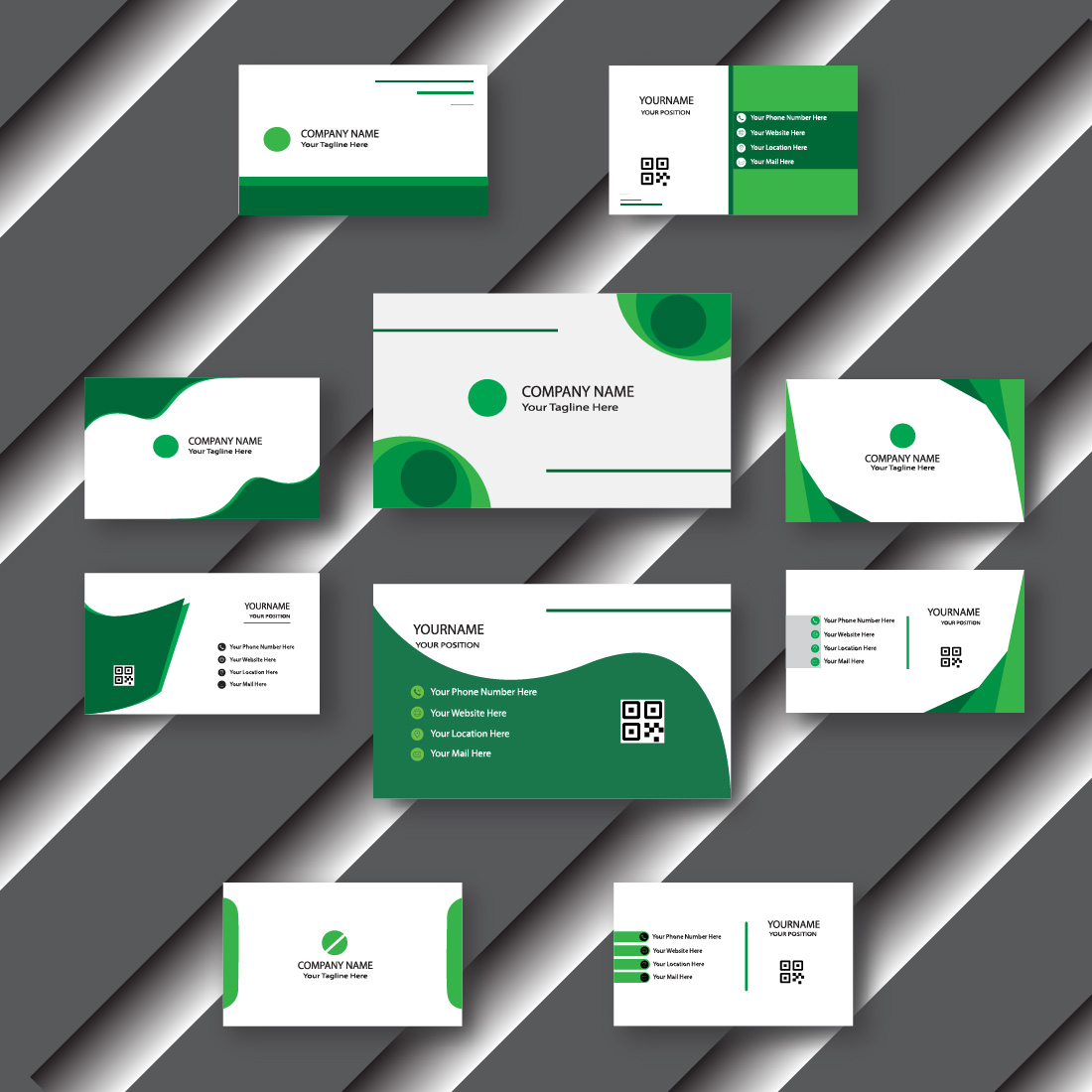 Modern Business Card Template Design cover image.