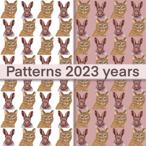 Cat and Rabbit Patterns Design cover image.