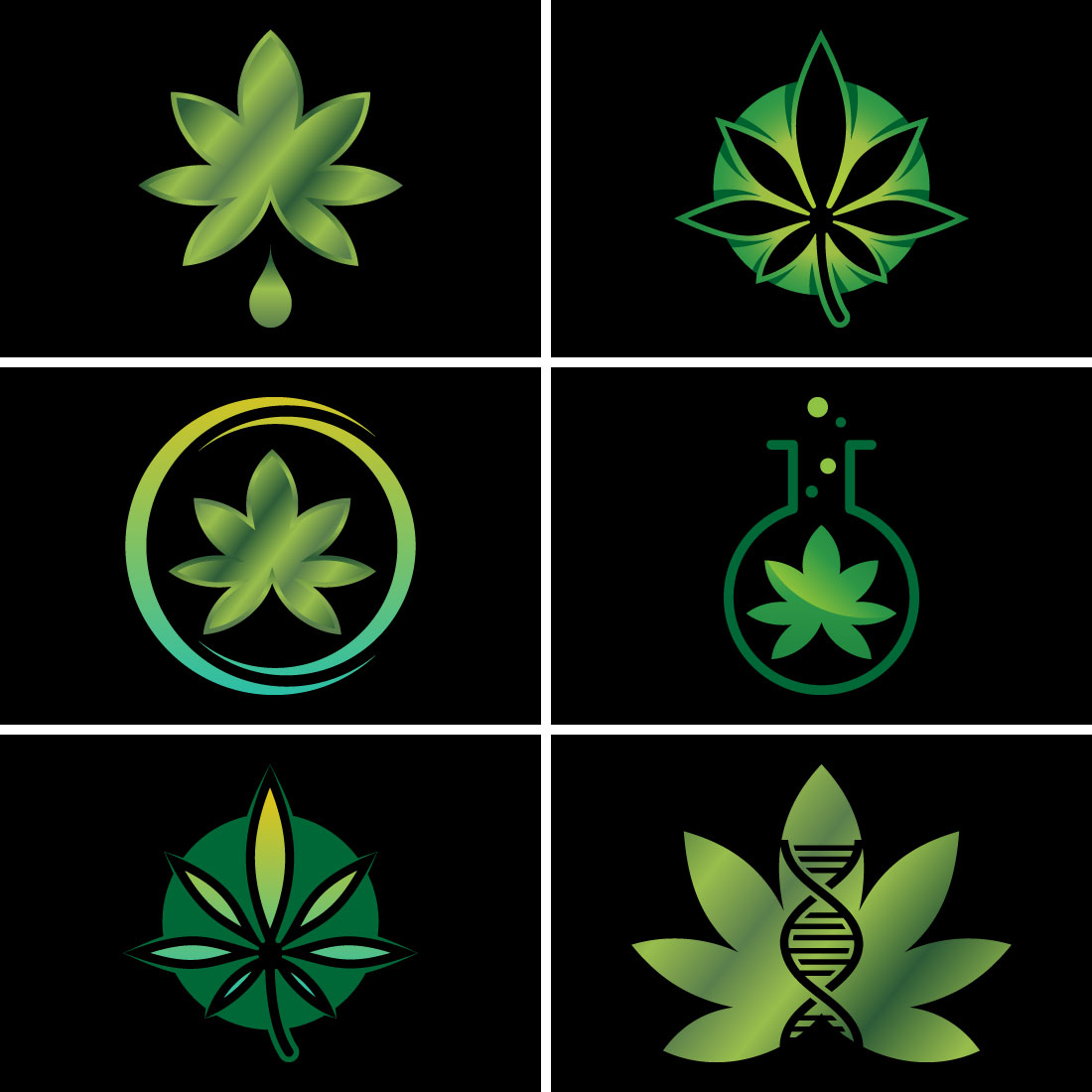 Cannabis Vector Logo Design Template main cover