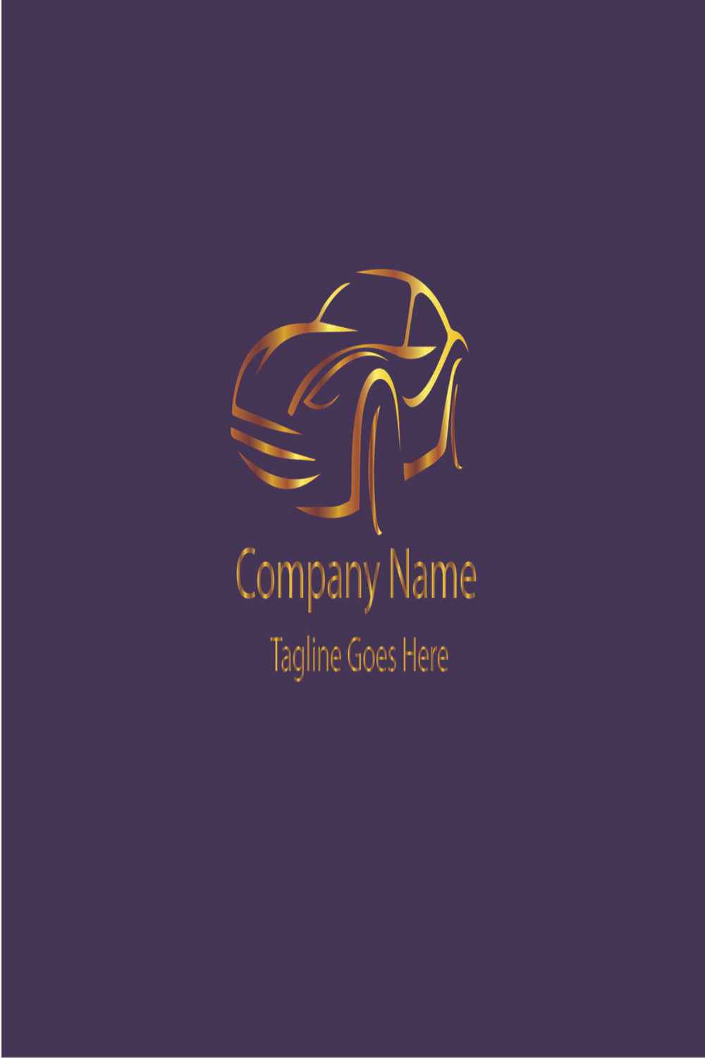 Car Logo Design Template Set pinterest image.