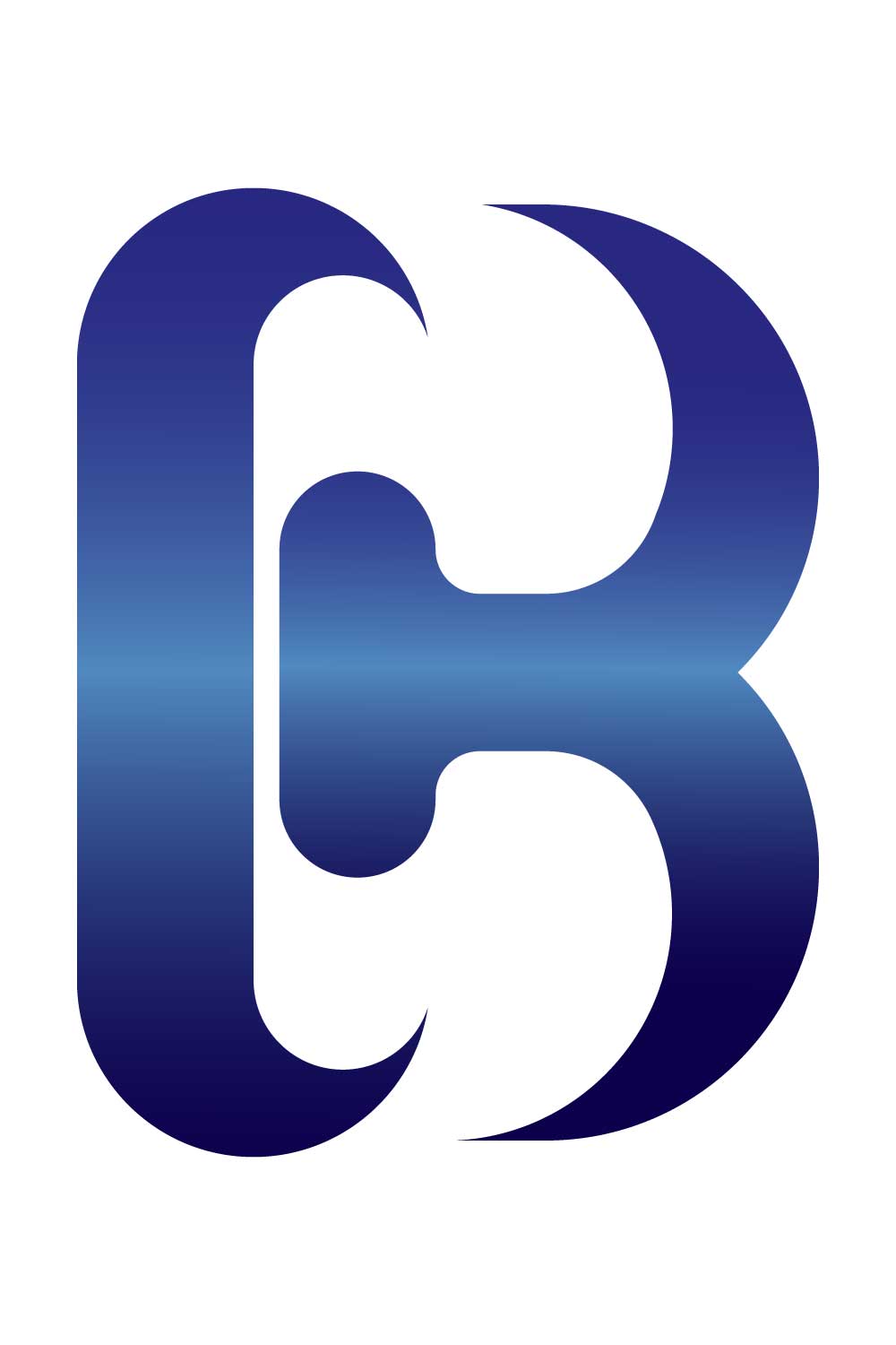 Creative CB Letter Logo pinterest image.