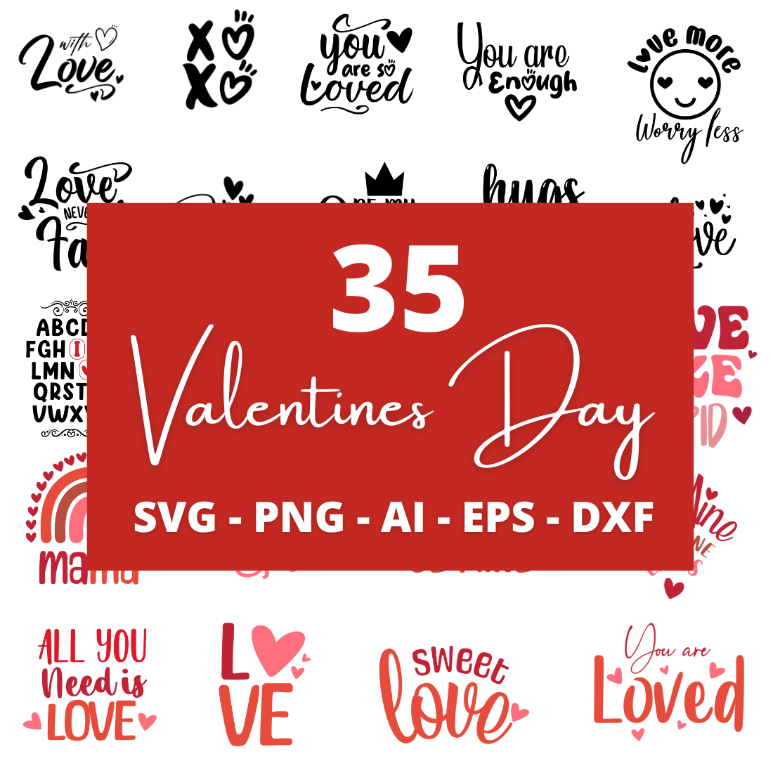 35 Valentines Day Special T-Shirt Design Bundle cover