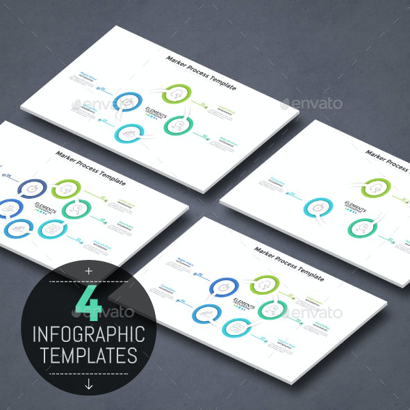 Circular futuristic infographic cycles main cover.