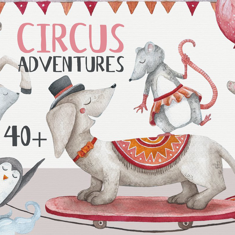 Circus adventures graphics main image preview.