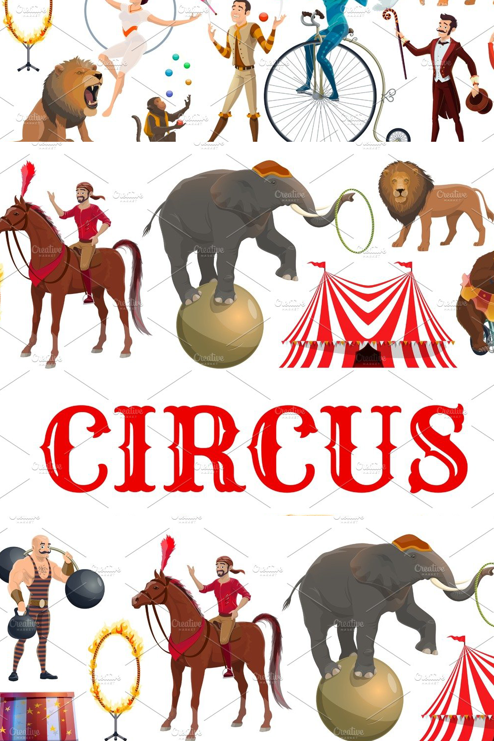 circus animals clowns equilibrists pinterest 79