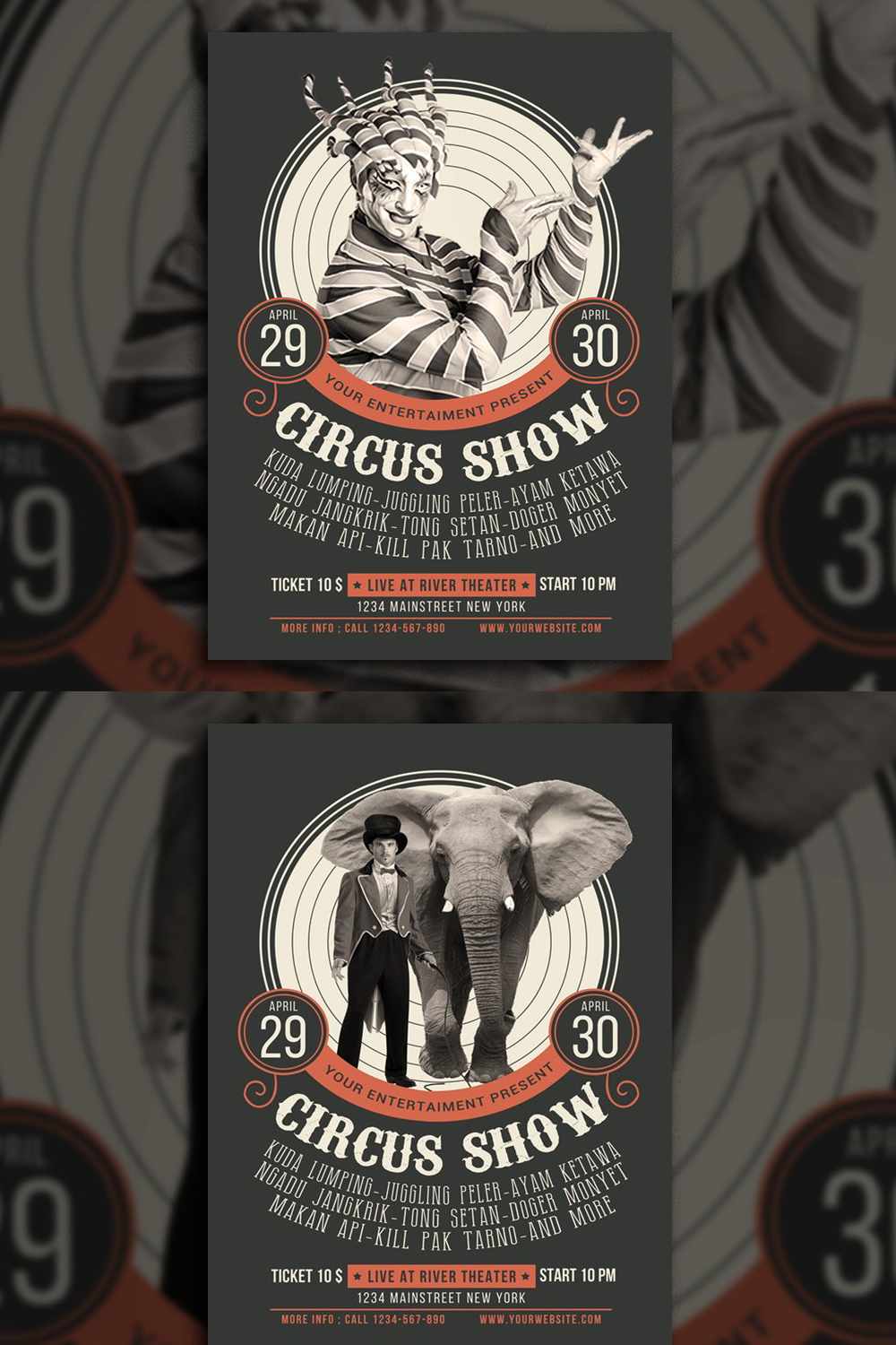 circus show flyer pinterest 395