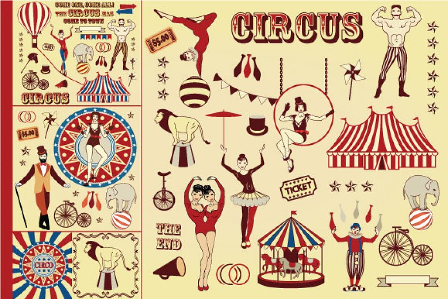 Cover image of Pattern Of The Circus Stars.