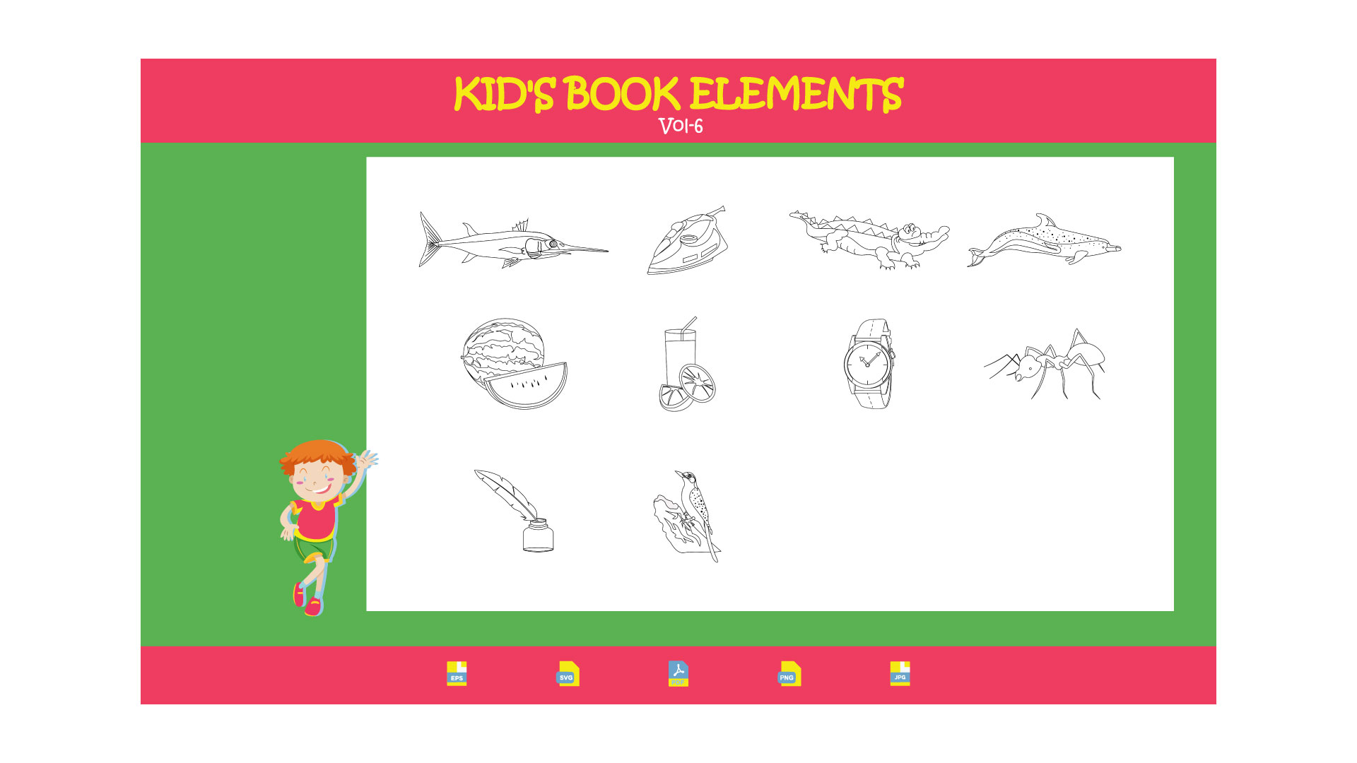 Kids book Elements Vol-5 cover image.