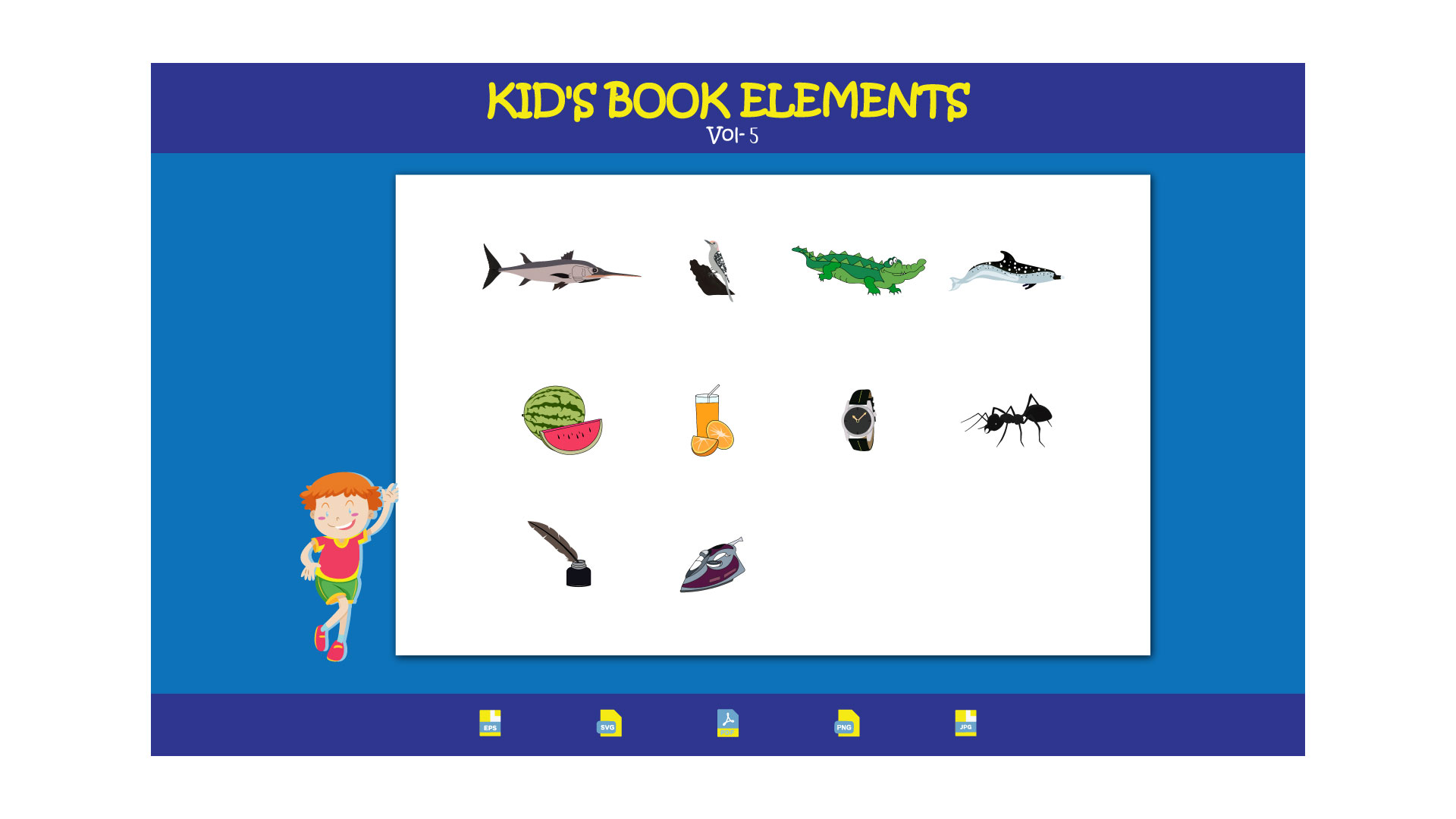 Kids book Elements Vol-5 cover image.
