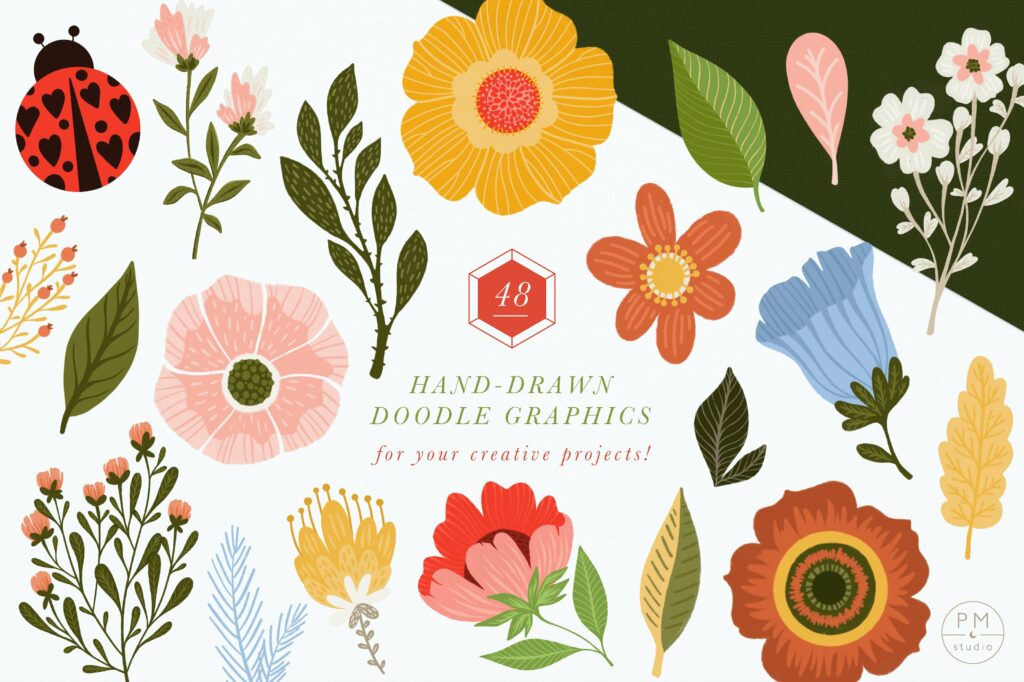 Ladybug Garden Clipart – MasterBundles