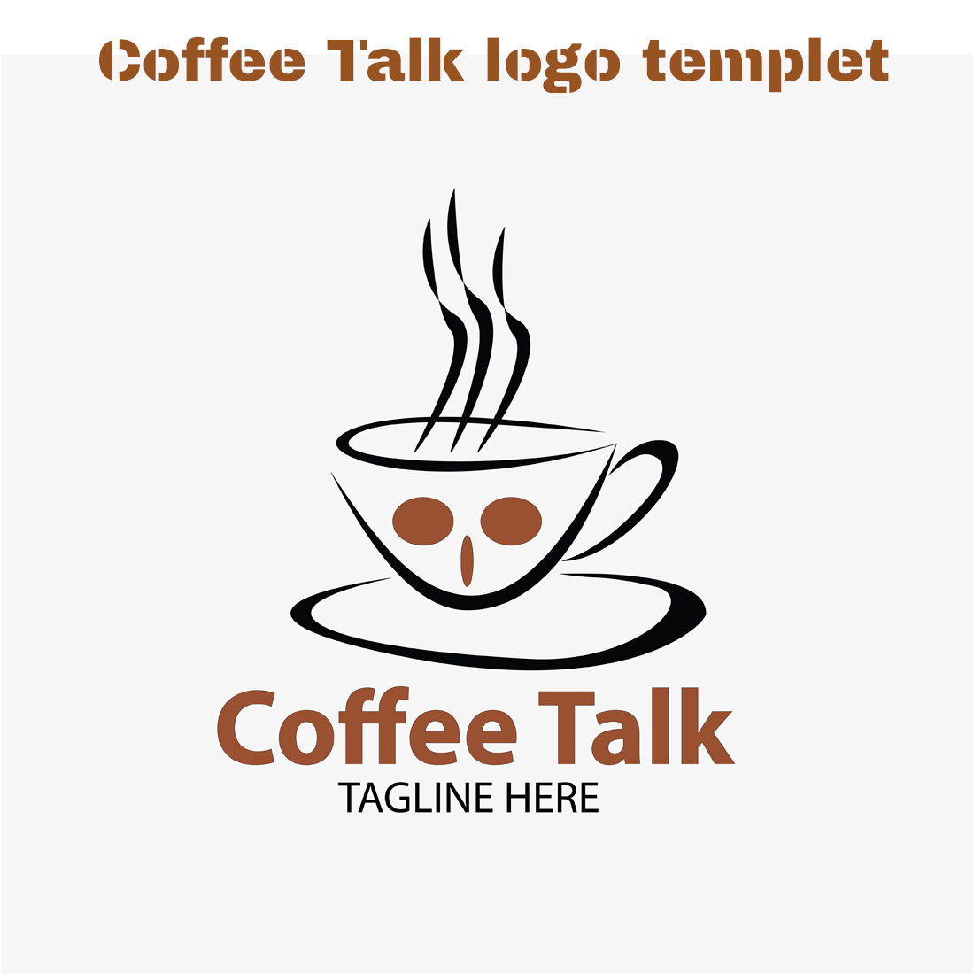 Coffee Shop Logo templet Set cover image.