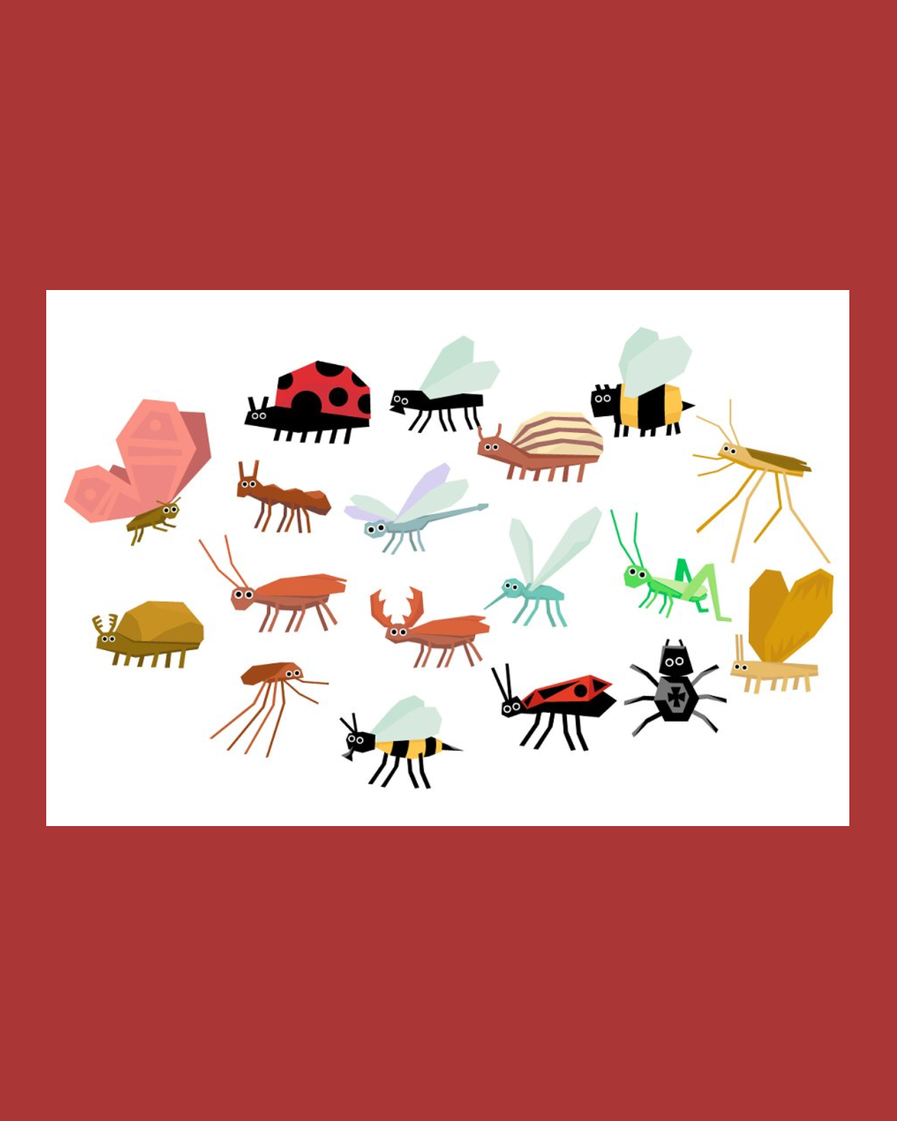 Collection of insects cartoon pinterest image.