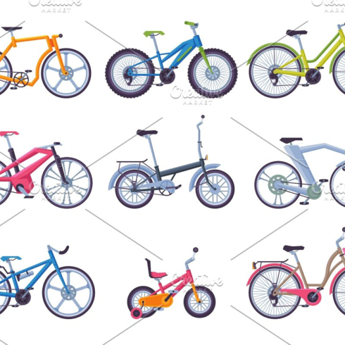 Collection of various bicycles main image preview.