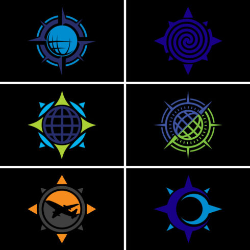 Creative Compass Concept Logo Design Template main cover.