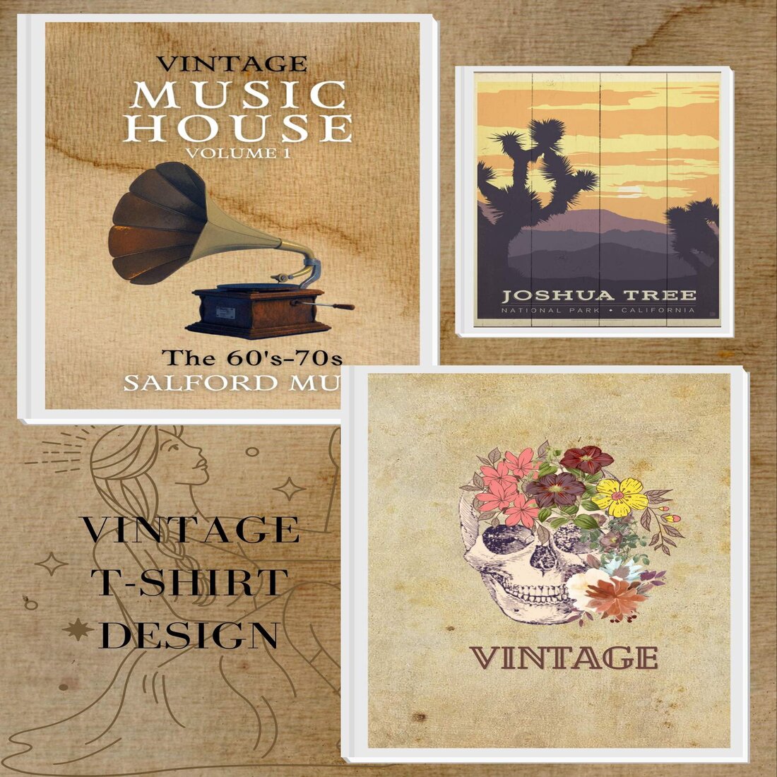 10 Vintage T-shirt Designs SVG Retro Collection - MasterBundles