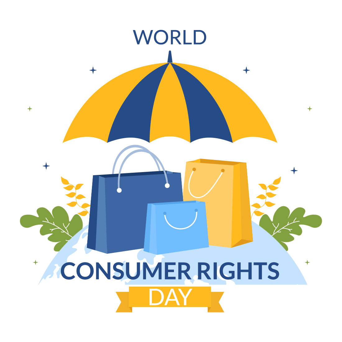 World Consumer Rights Day Illustration cover image.