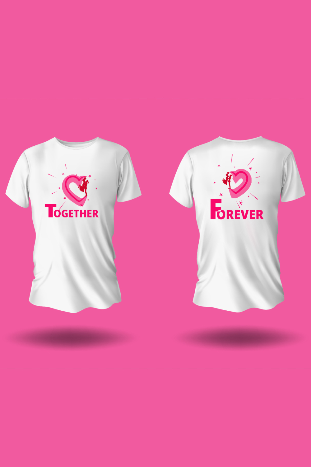 Couple T-Shirt Design - Pinterest.