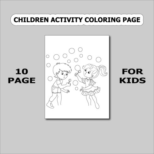 Children Activity Coloring Book cover image.