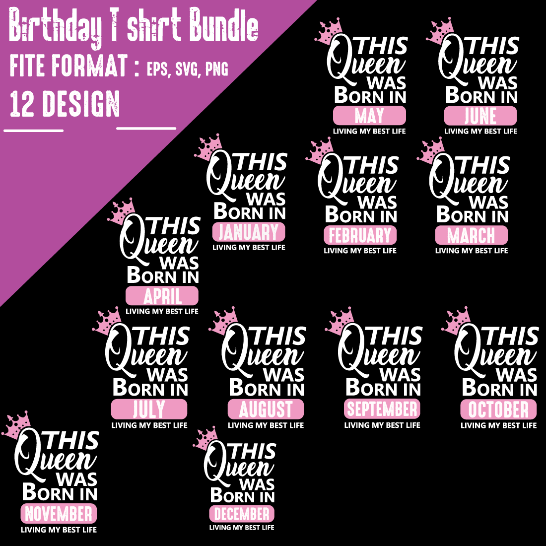 Happy Birthday SVG Bundle Hand Lettered | Birthday SvG | Birthday Party SVG main cover.