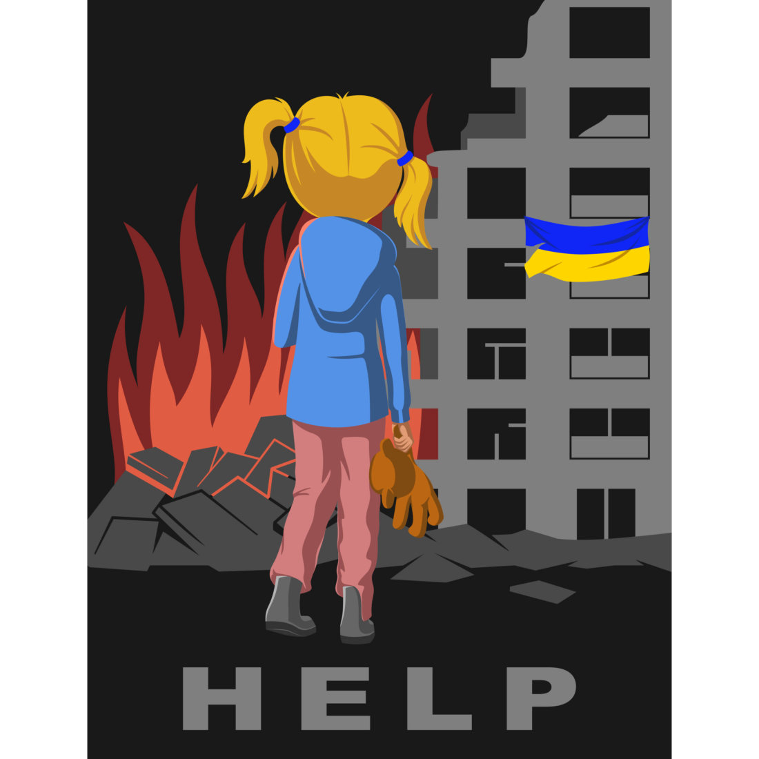 Save, Help Ukraine, Stop War Posters cover image.