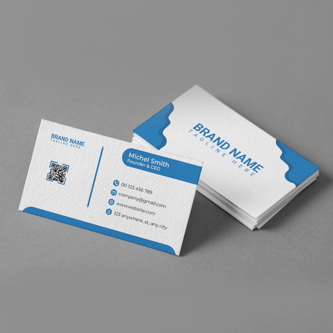 Creative Modern Visiting Card Template Design cover image.