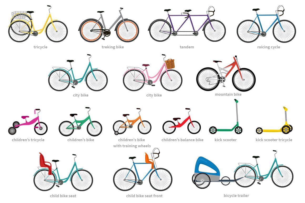 Diverse of bicycles for all tastes.