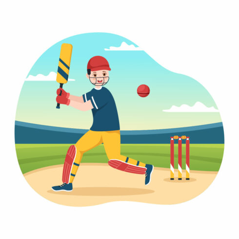 Cricket Sport Illustration cover image.