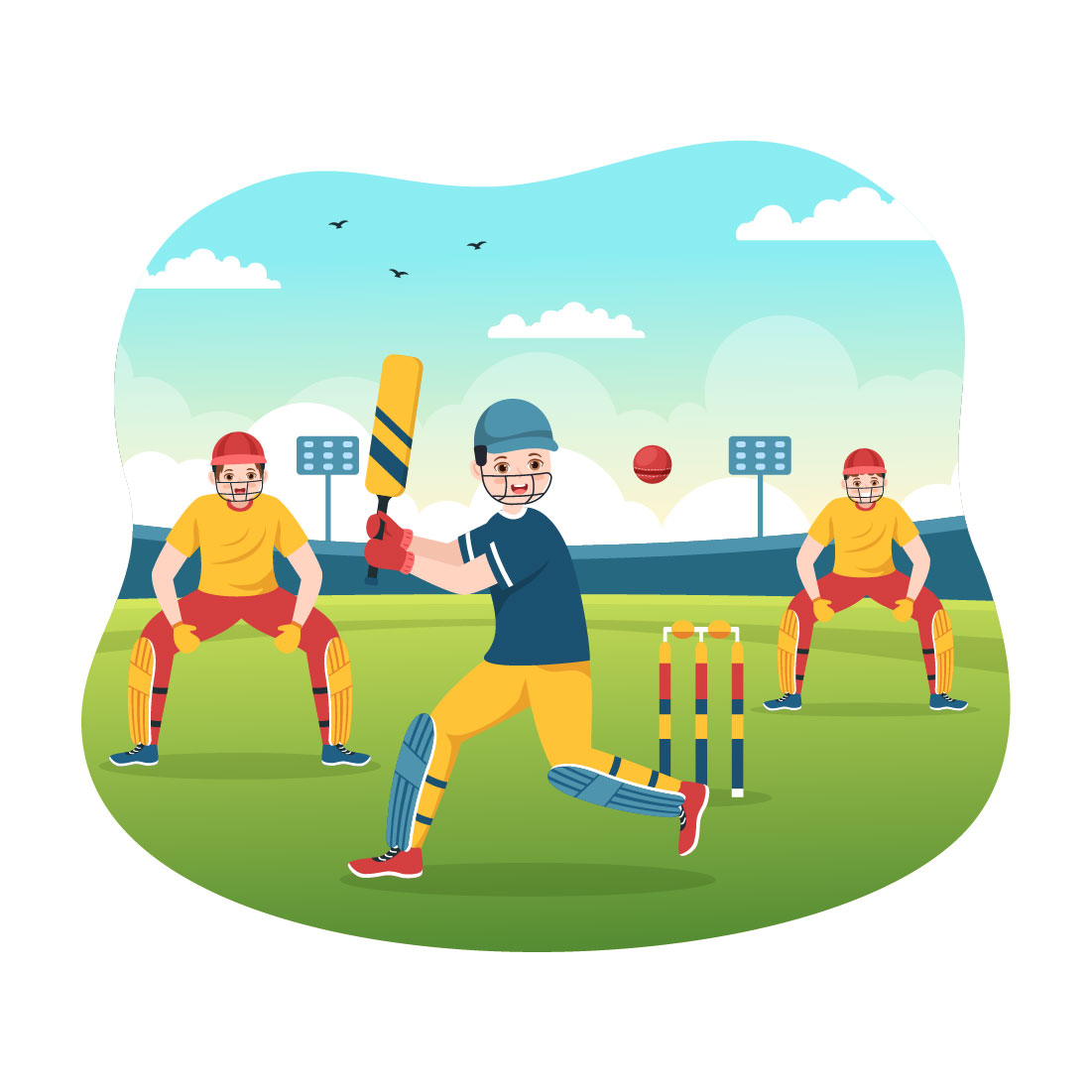 Sport Cricket Graphics Design cover image.