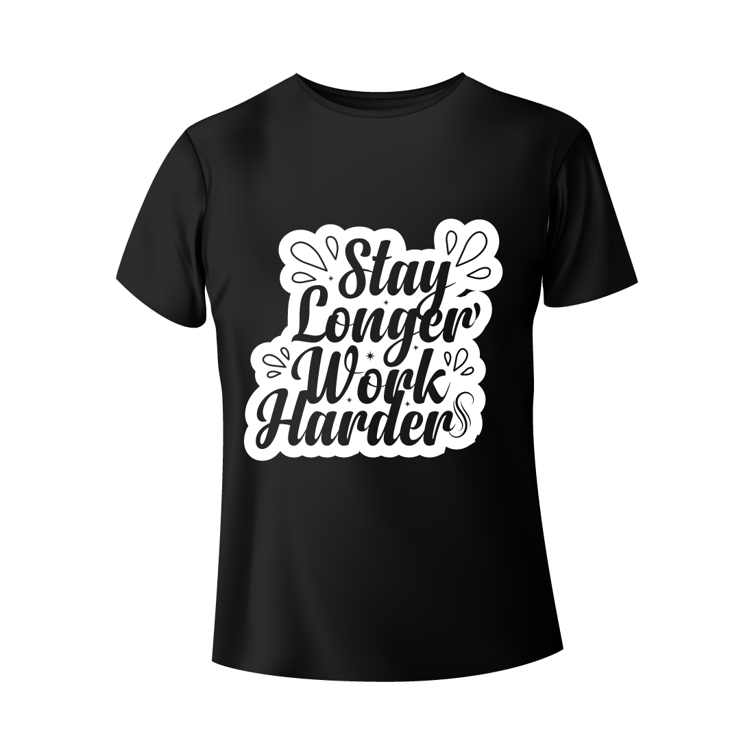 Motivational Typography T-Shirt Design cover image.