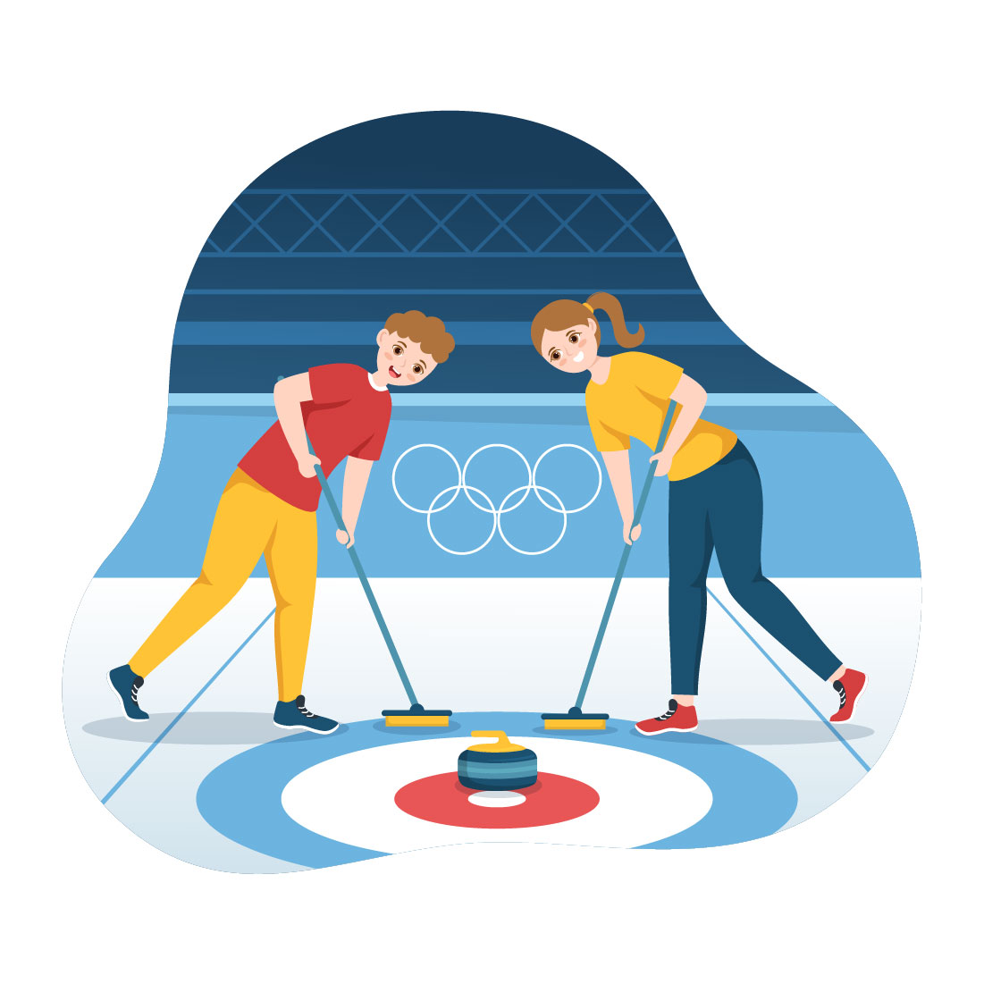 10 Curling Sport Illustration cover.