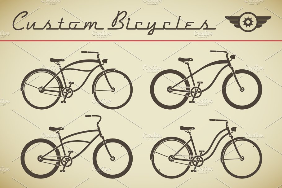 Cover image of Custom Criuser Bicycle Set.