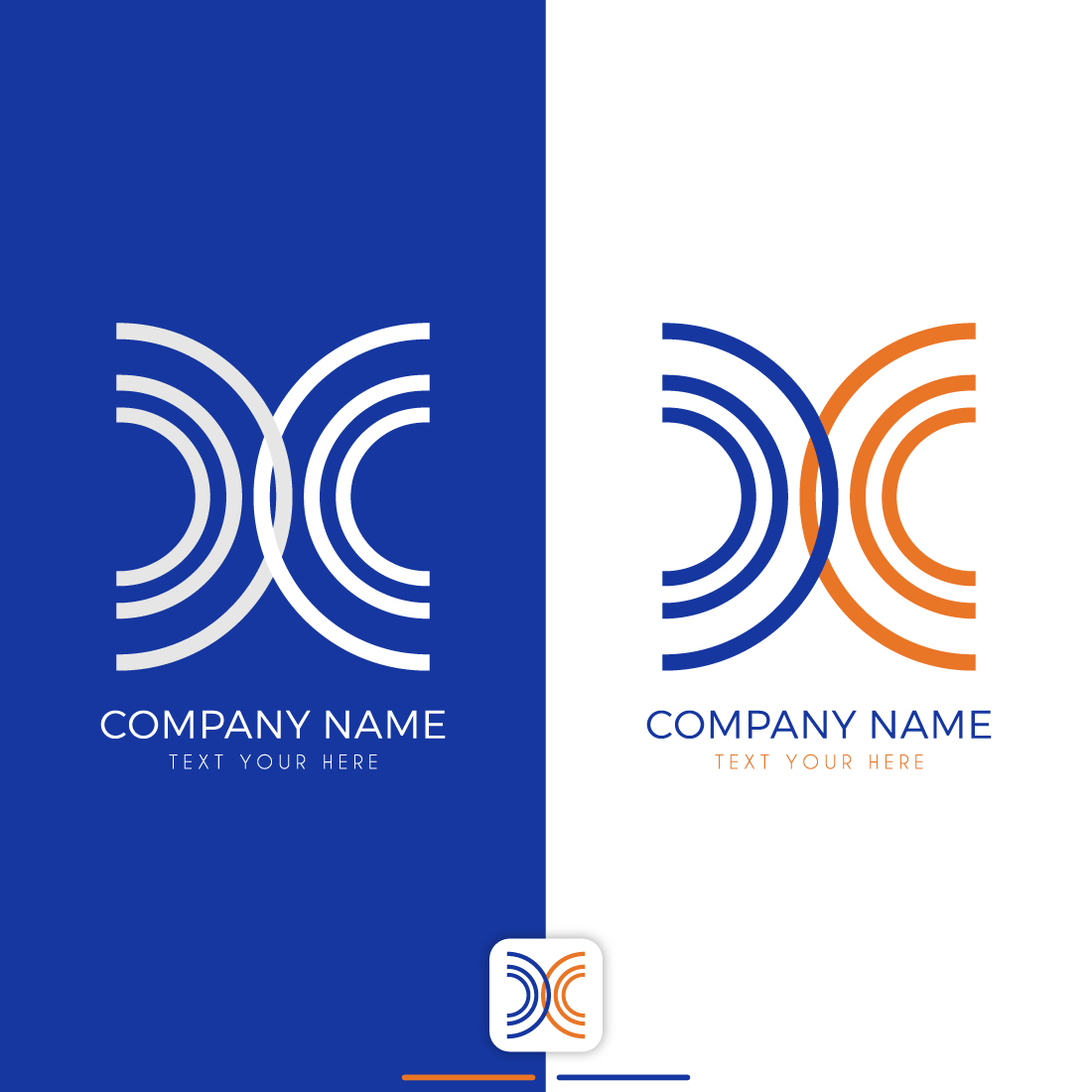 X Initial Letter Logo Design Template Vector main cover.