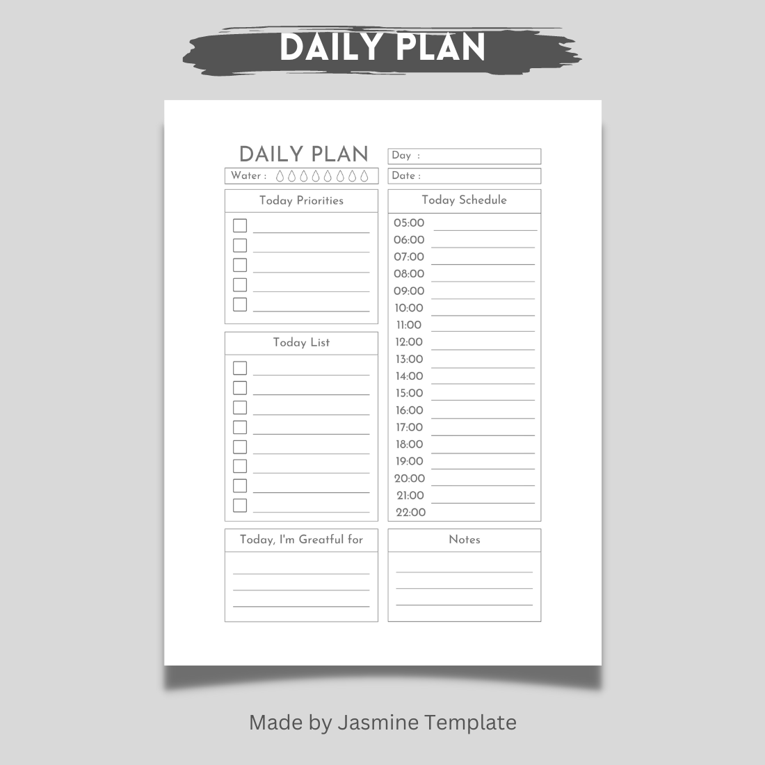 Your daily plan.