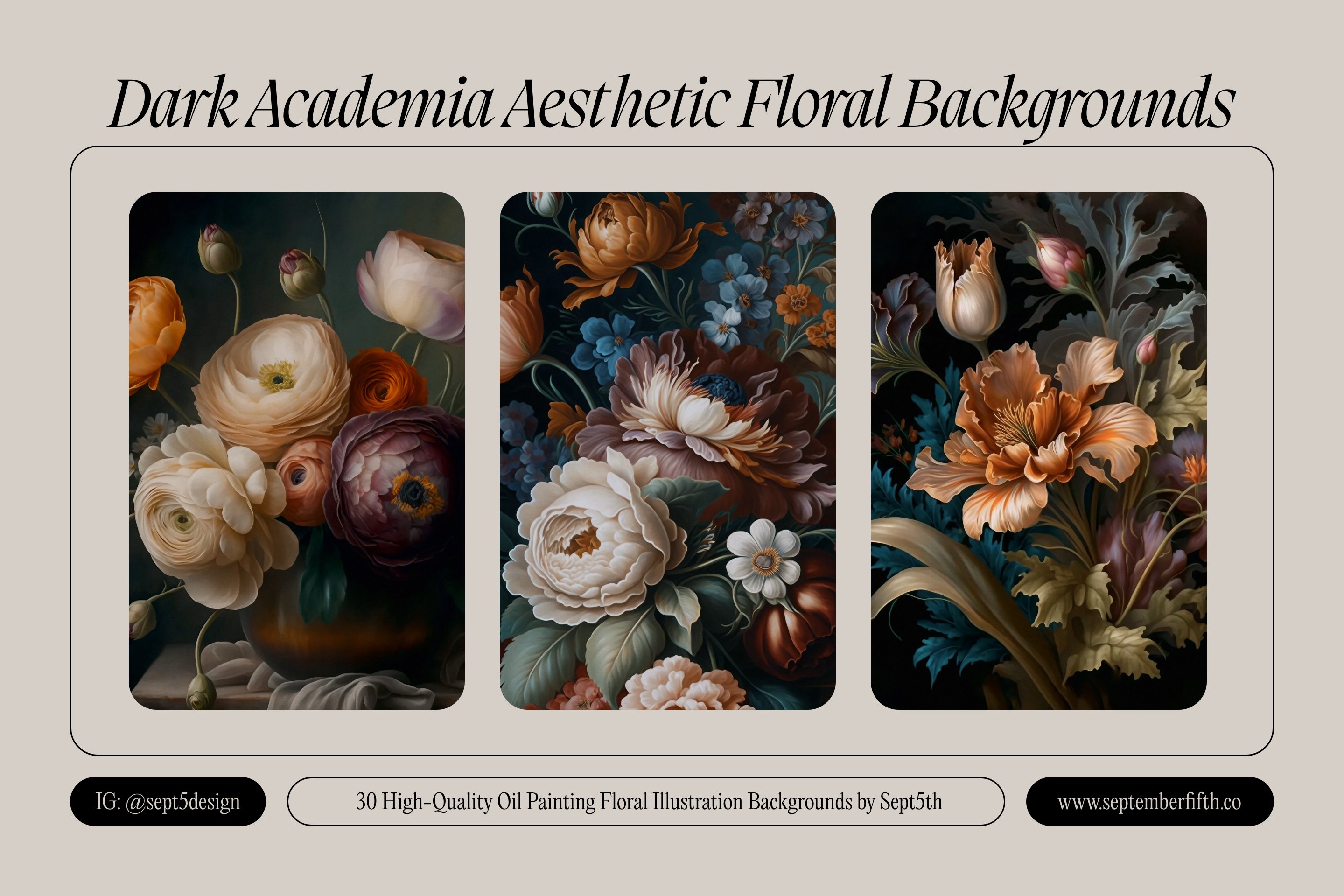 Nice floral backgrounds collection which looks like an art.