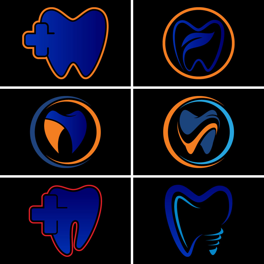 Creative Dental Clinic Logo Template main cover.