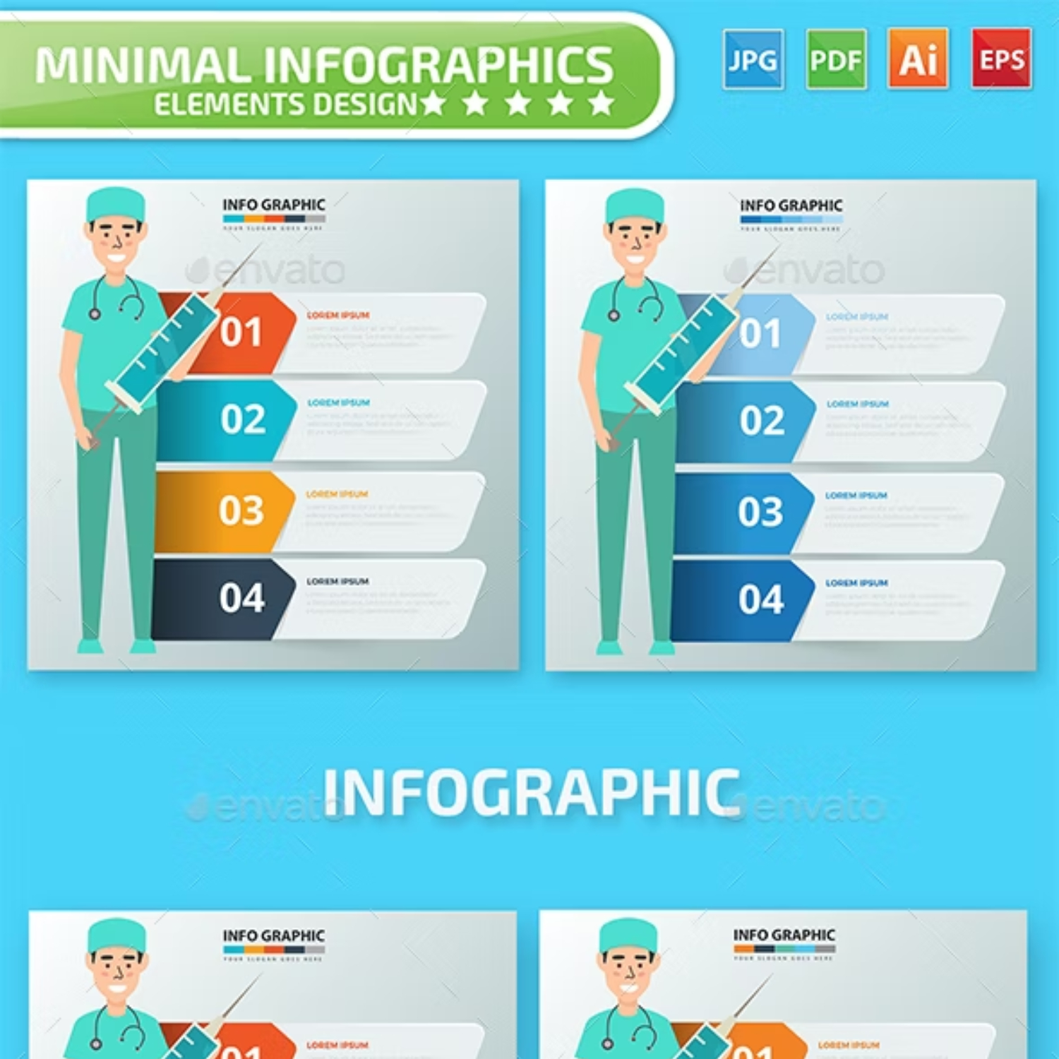 Doctor Infographics Design Main Cover.