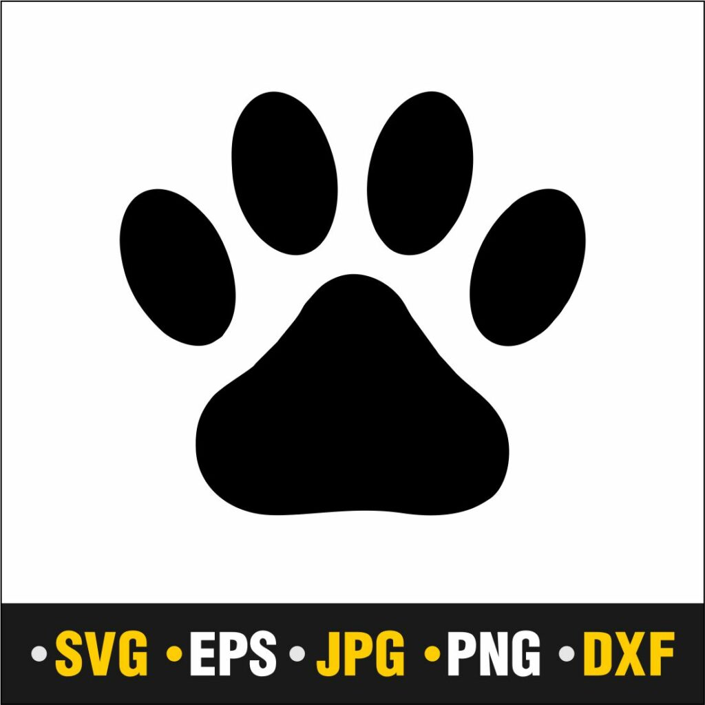 Dog Paw Print SVG - MasterBundles