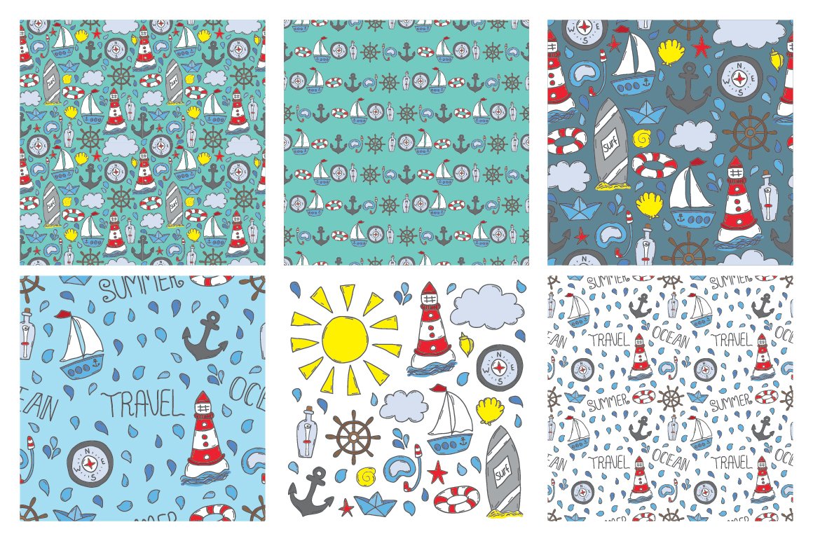 doodle ocean seamless patterns 2 621