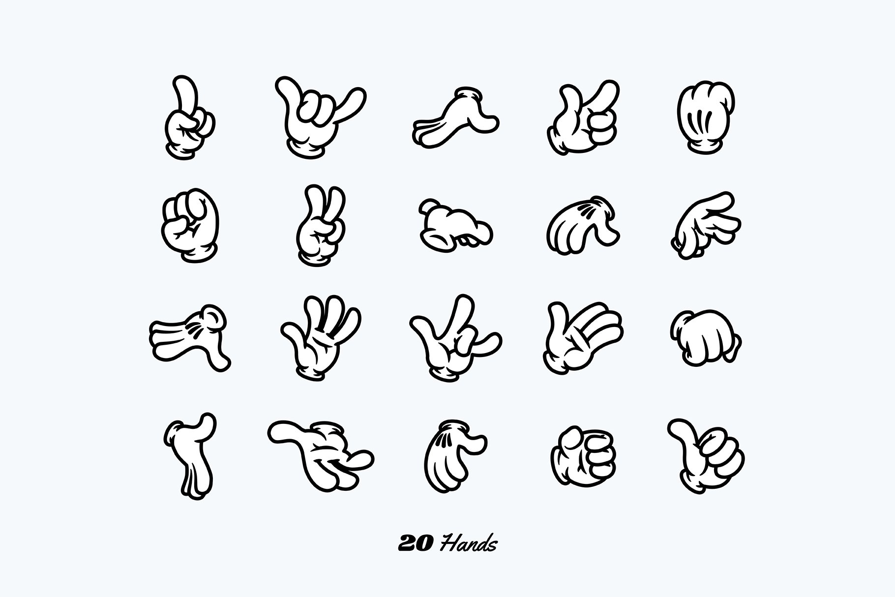 Hands collection.