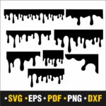 Dripping svg, Drippin word  svg, png, eps, dxf, pdf - ClipInk