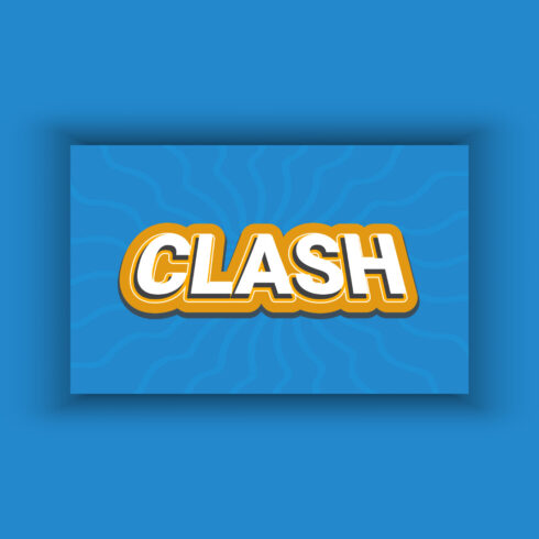 Glash Effect Template with 3d Bold Style main cover.