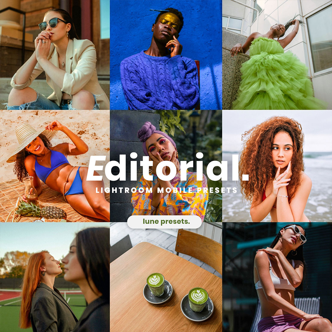 10+ Editorial Lightroom Presets main cover.