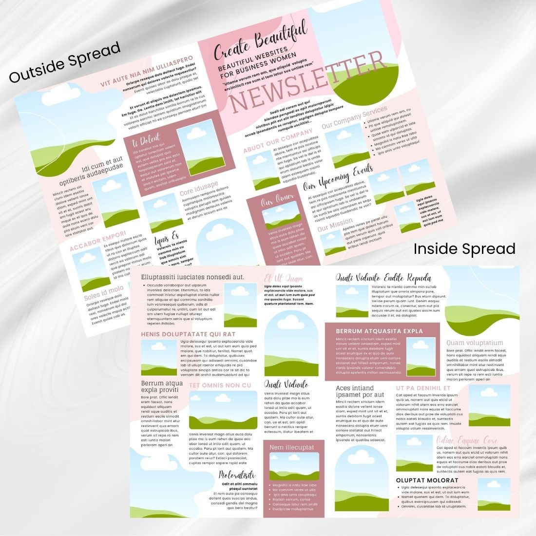 elevate your professional brand with our customizable canva newsletter template for business women 11 269