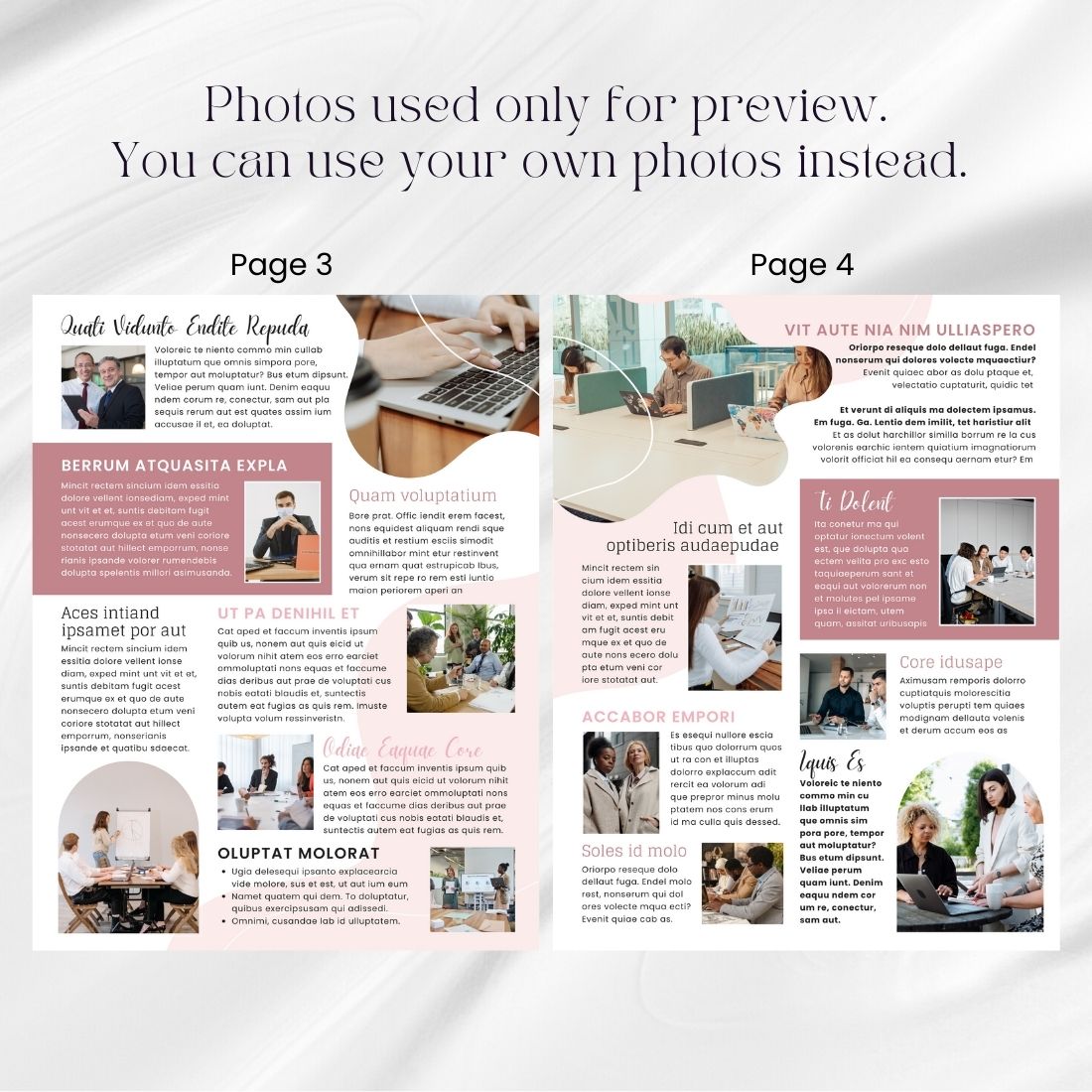 elevate your professional brand with our customizable canva newsletter template for business women 7 778