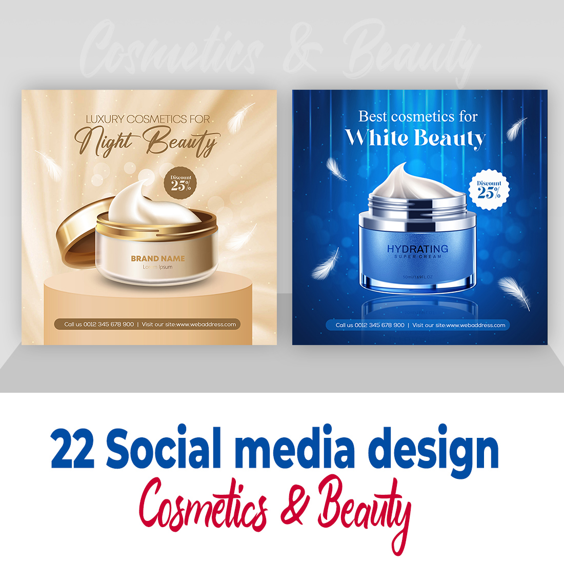 Cosmetic And Beauty Social Media Post Banner image preview.