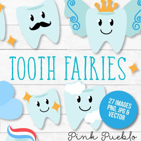 Tooth Fairy Clipart and Vectors main cover.