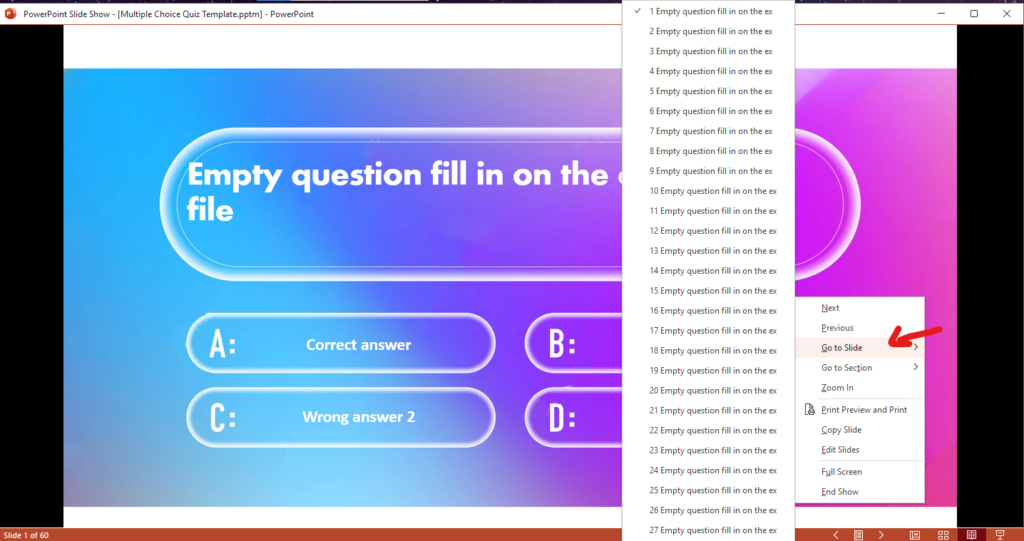 Smart Multiple Choice Quiz Template - MasterBundles