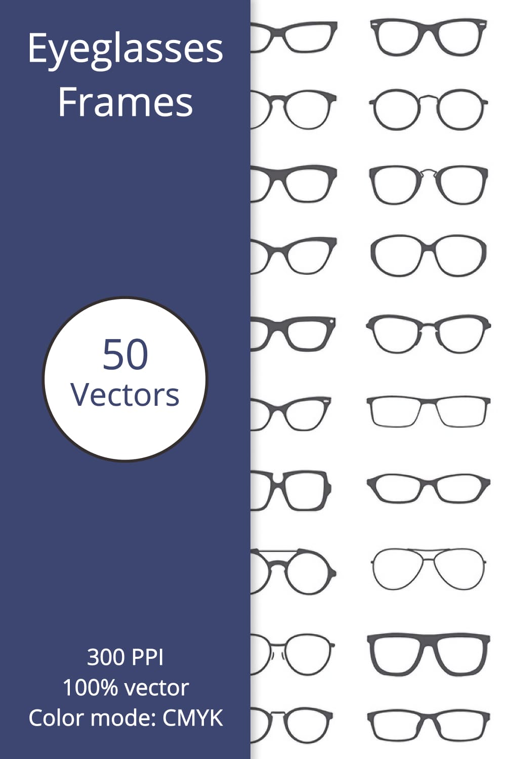 Eyeglasses frames 50 vectors pinterest image.